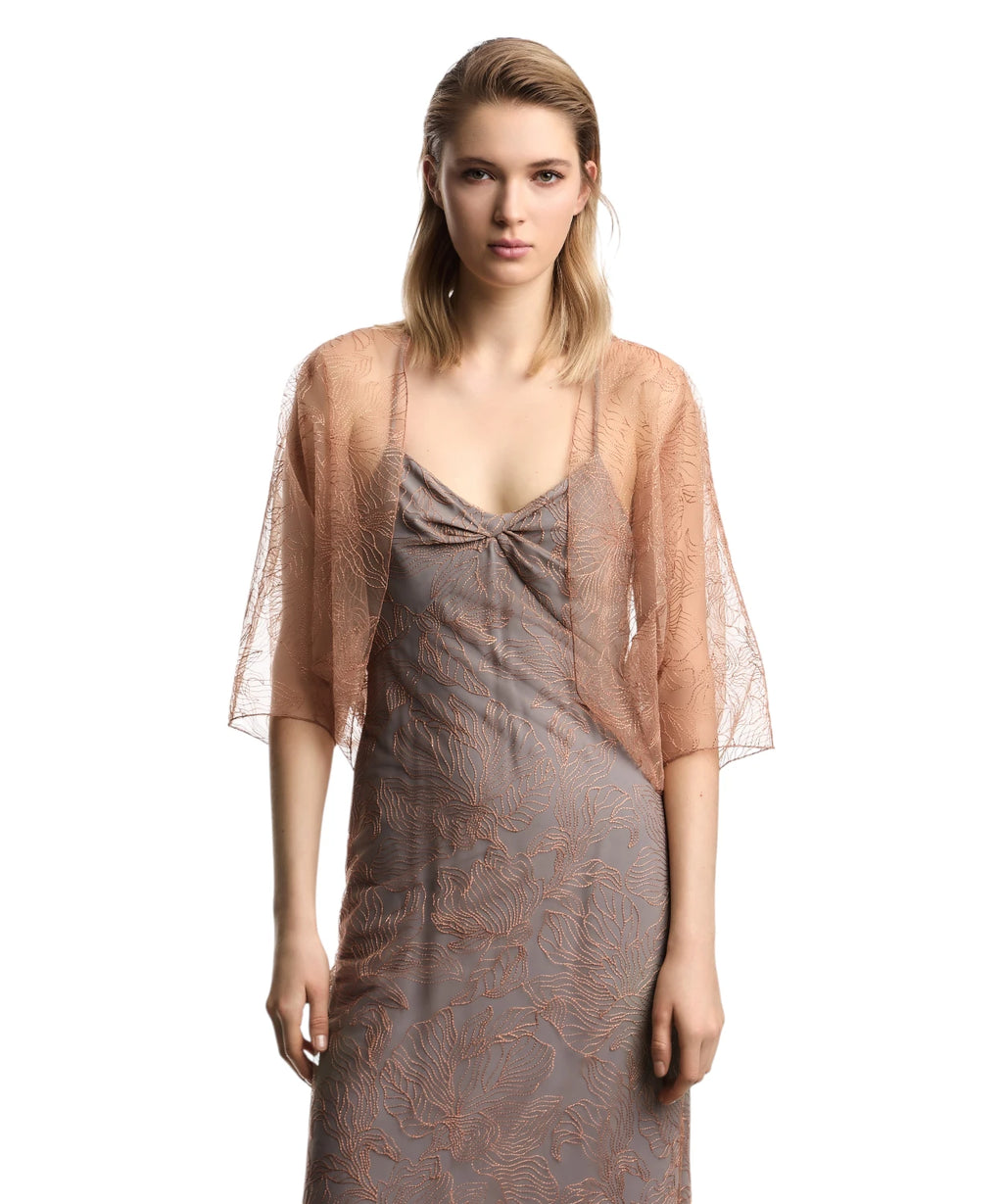 Emporio Armani Mantella en tulle brodé - Élégance et style