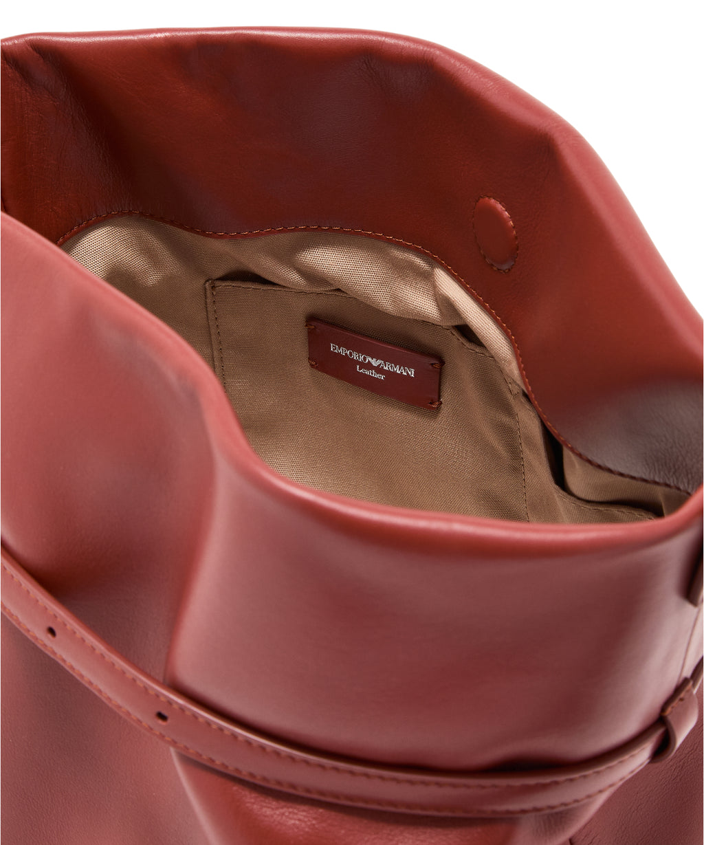 Emporio Armani Sac Seau Cuir Lisse
