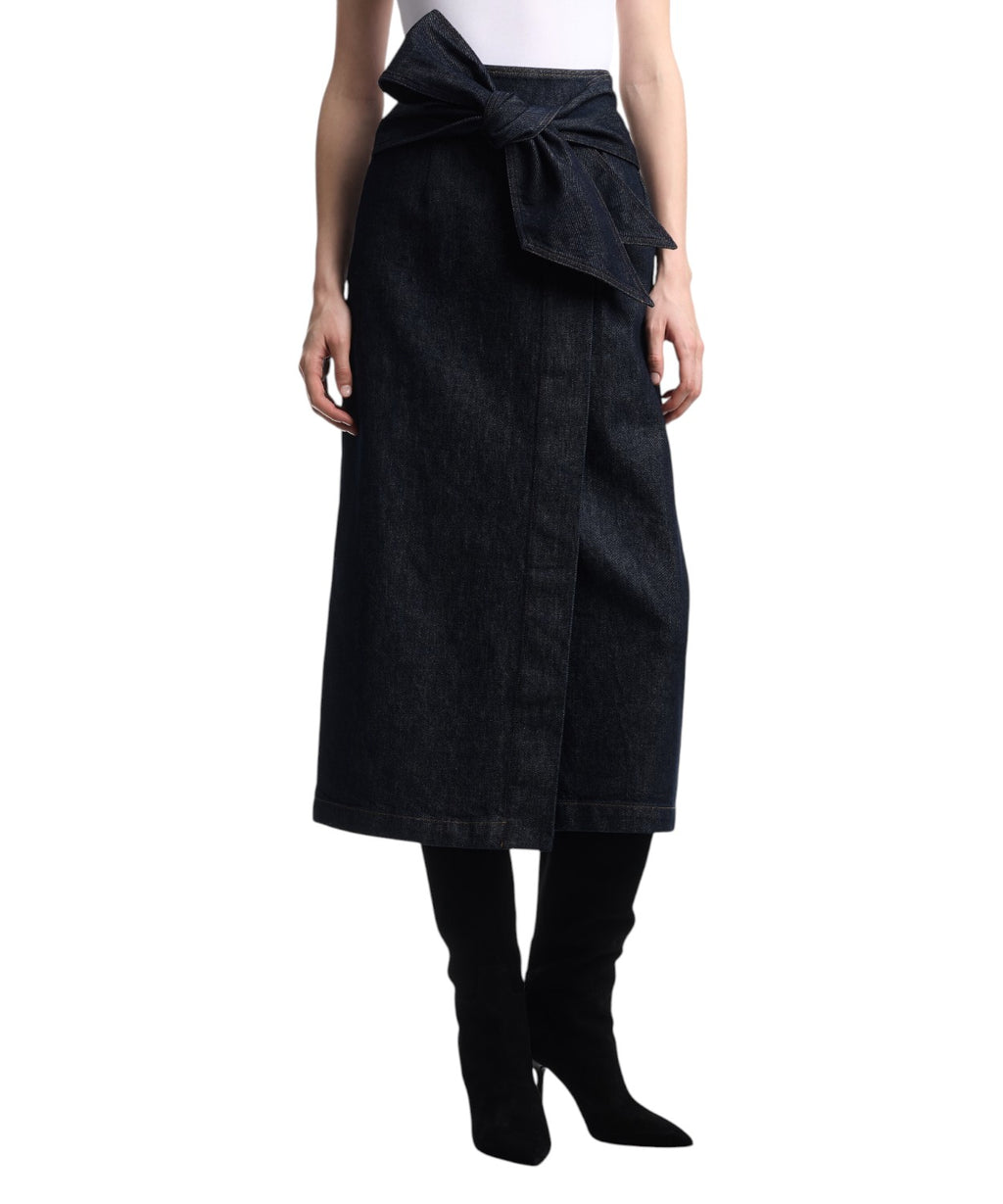 Gonna Denim di Cotone Regular Fit per Donna