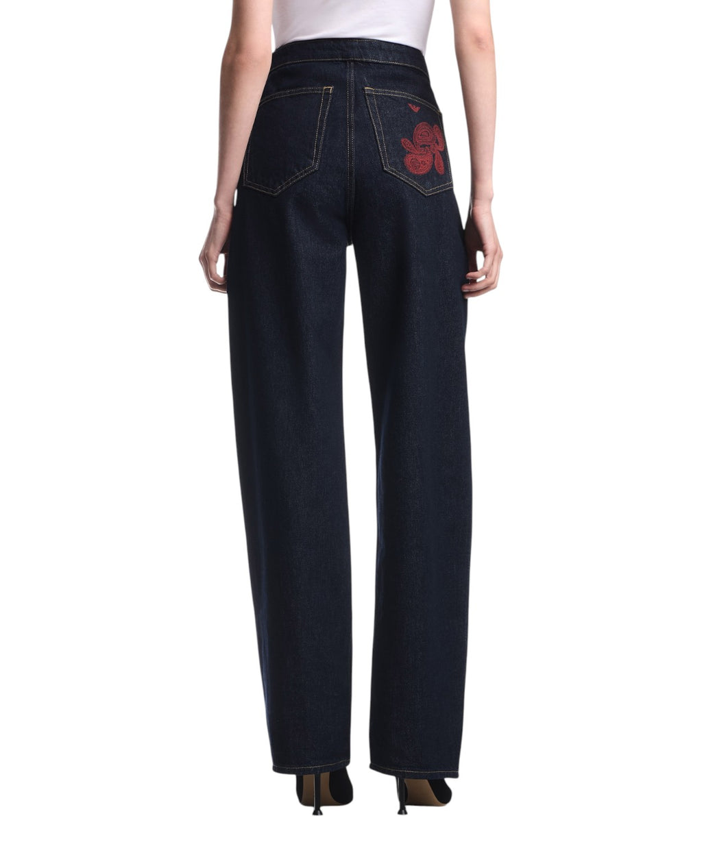 Jeans Emporio Armani Donna con Ricamo Paisley
