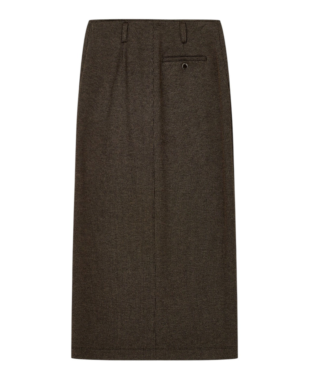 Gonna Emporio Armani Boteh Slim in Jersey con Bottoni