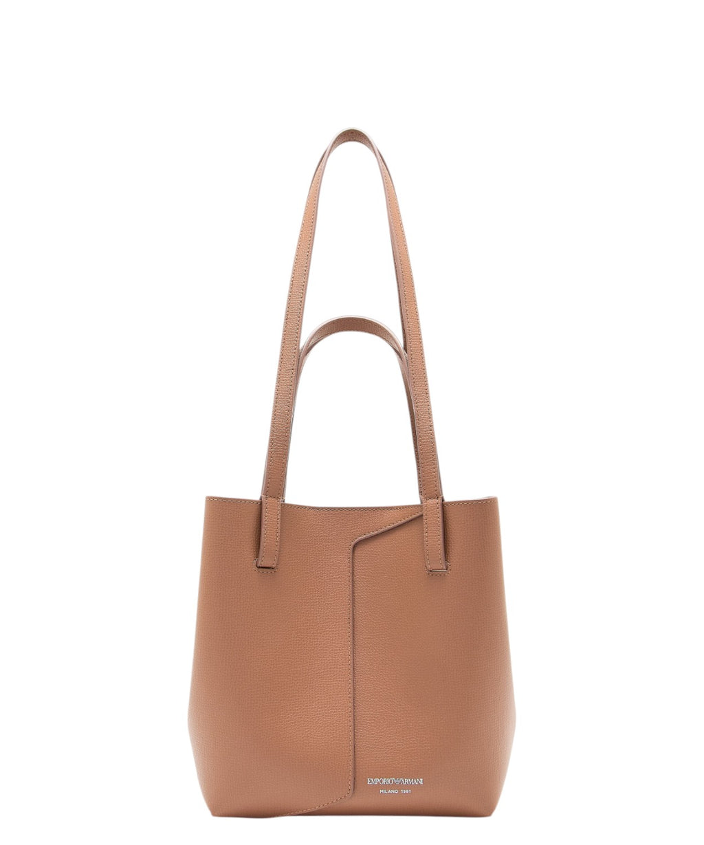 Borsa Emporio Armani 1981 Tote Bag in Pelle Elegante