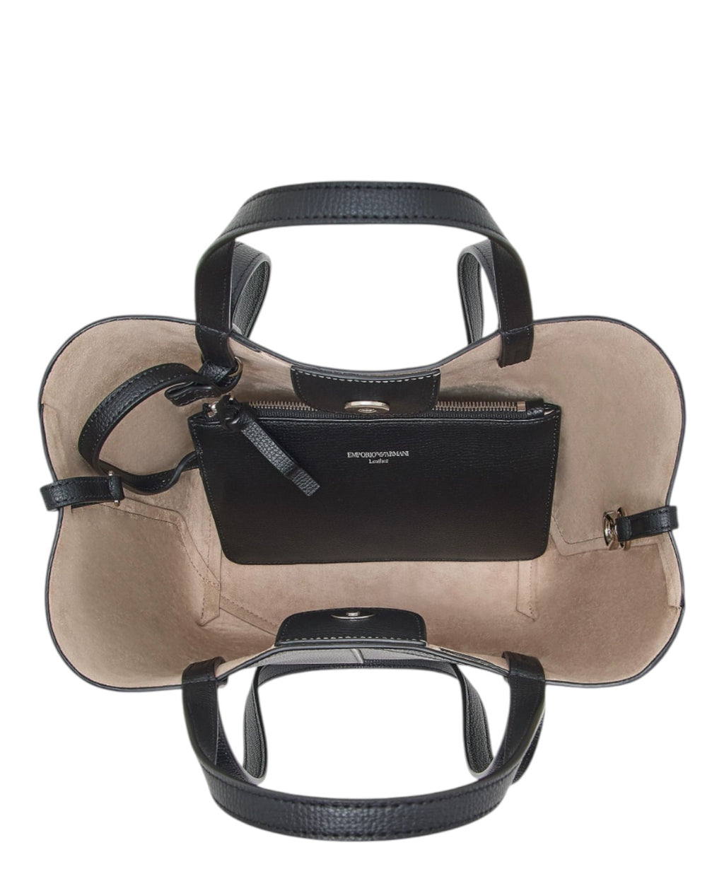 Borsa Emporio Armani 1981 Tote Bag in Pelle