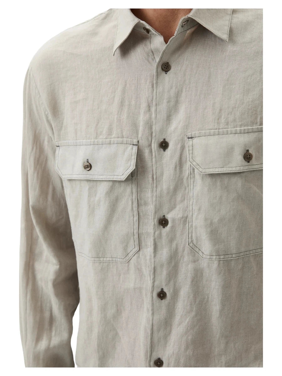 Camicia in Lino Classica-Camicie-Emporio Armani-Vittorio Citro Boutique