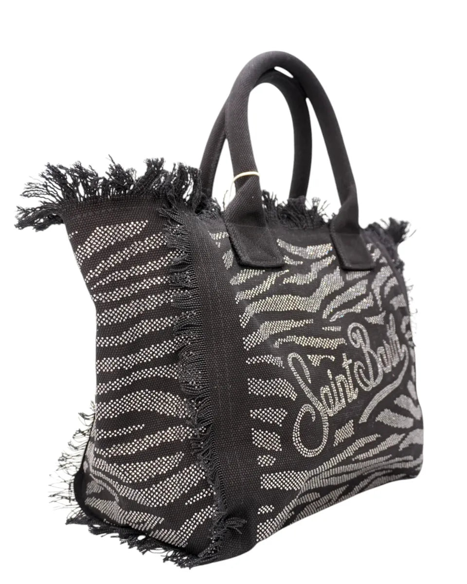 Borsa Mini Vanity Zebrato con Strass-Mc2 Saint Barth-Borse a spalla-Vittorio Citro Boutique