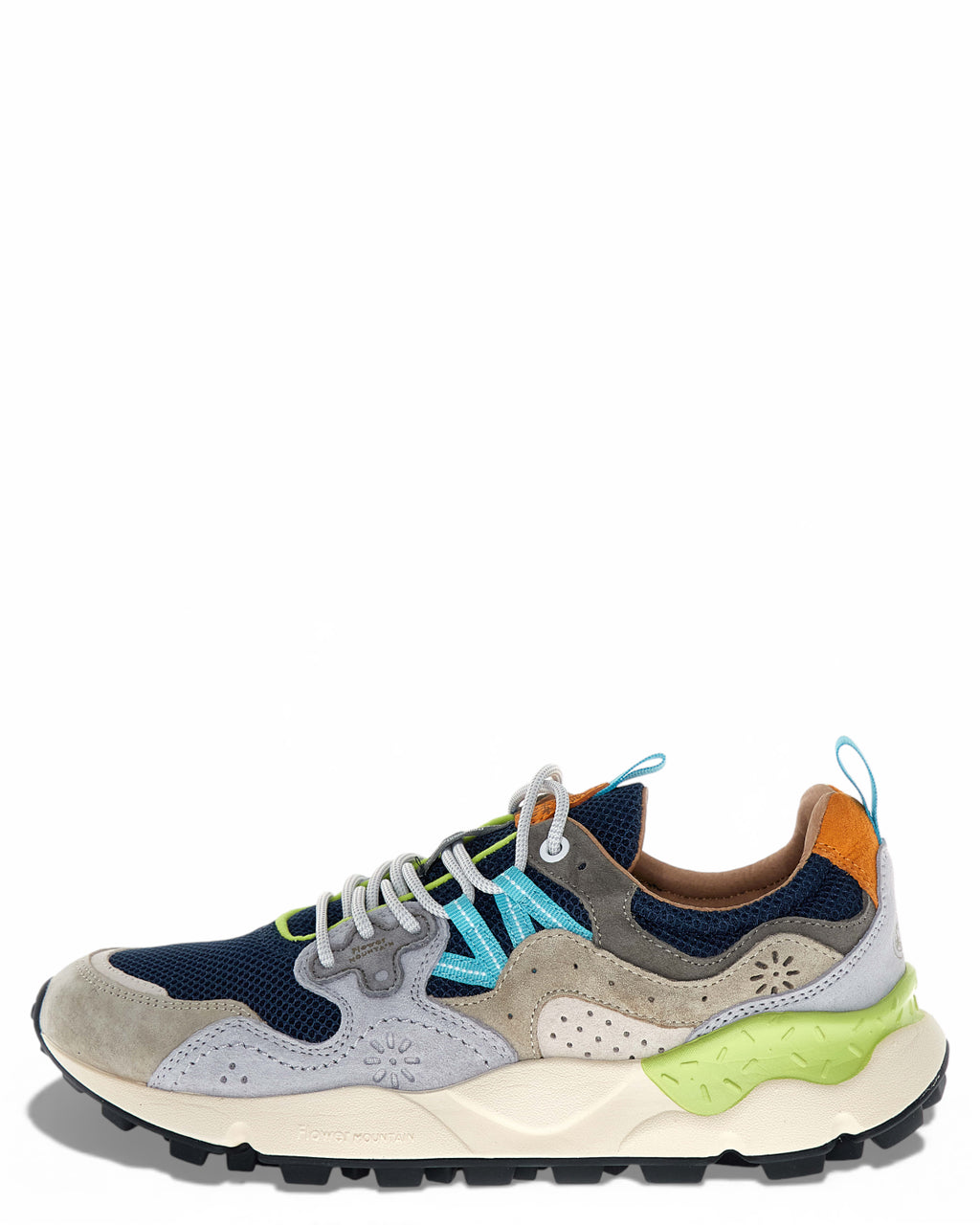 Baskets Yamano 3 en daim et mesh