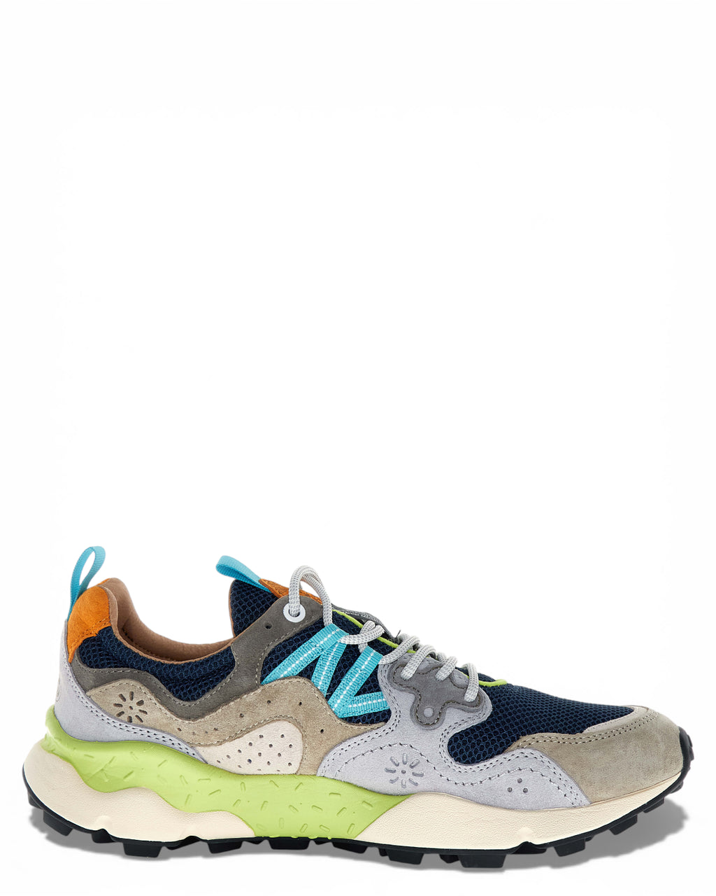 Baskets Yamano 3 en daim et mesh
