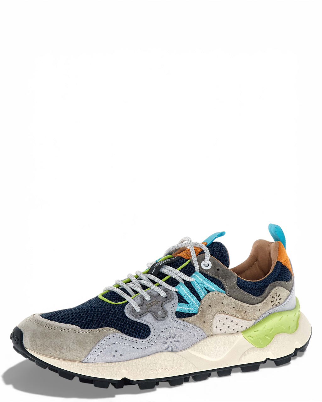 Baskets Yamano 3 en daim et mesh