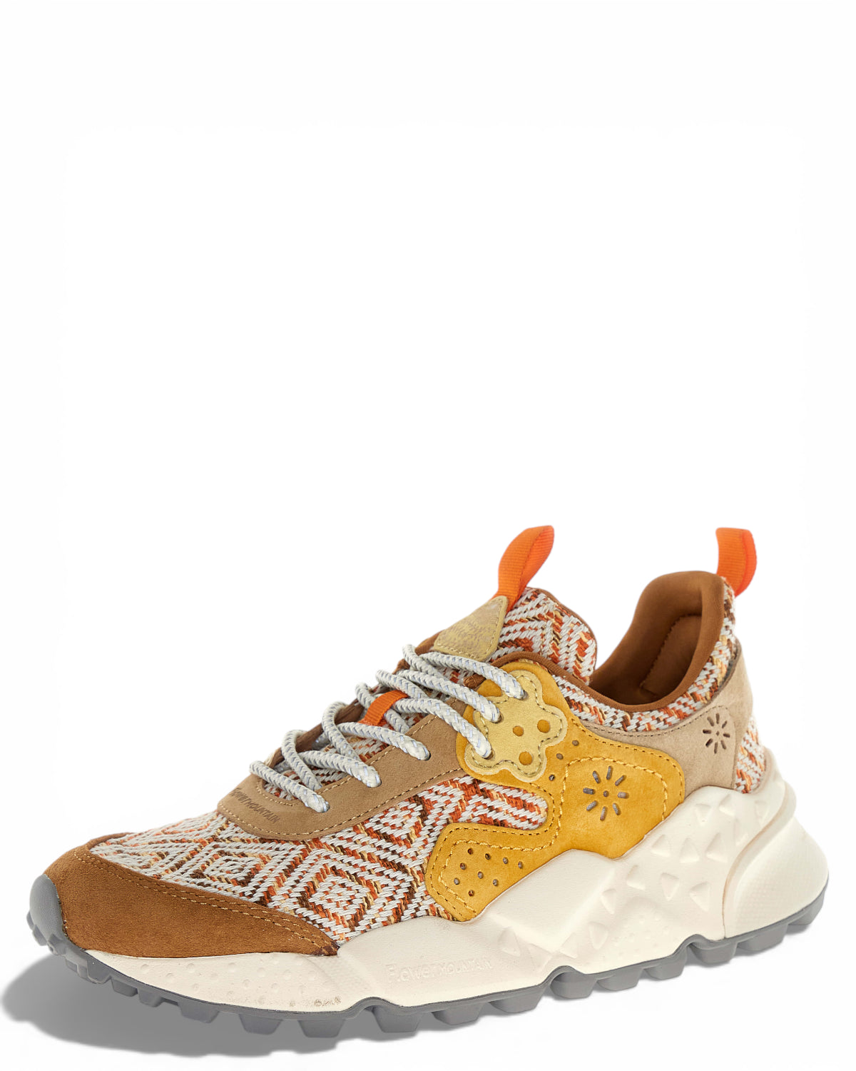 Sneakers in Suede e Tessuto Maglia