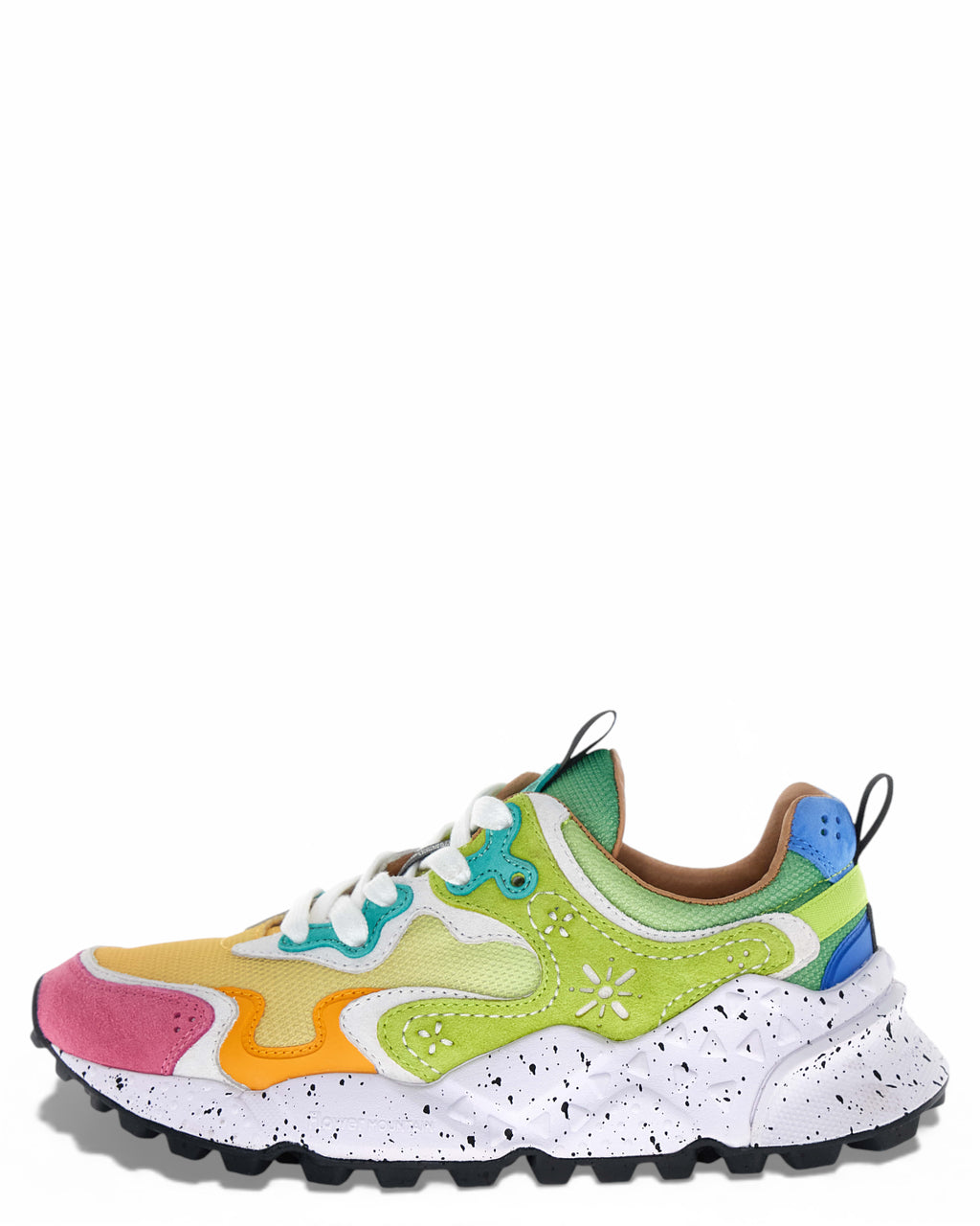 Baskets Rulis Donna en Ripstop et Suède Multicolores