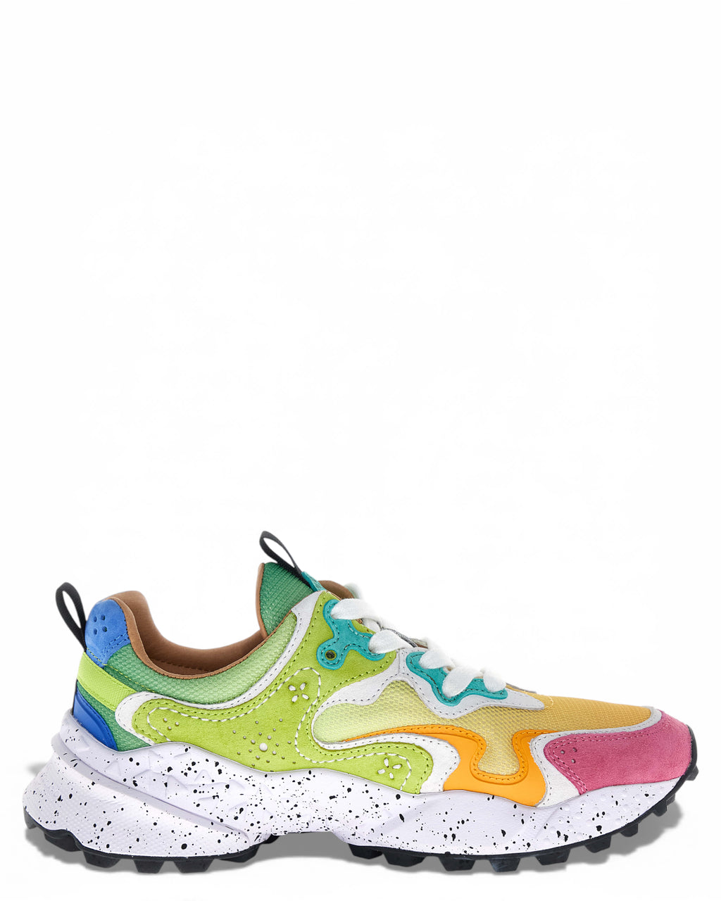 Baskets Rulis Donna en Ripstop et Suède Multicolores