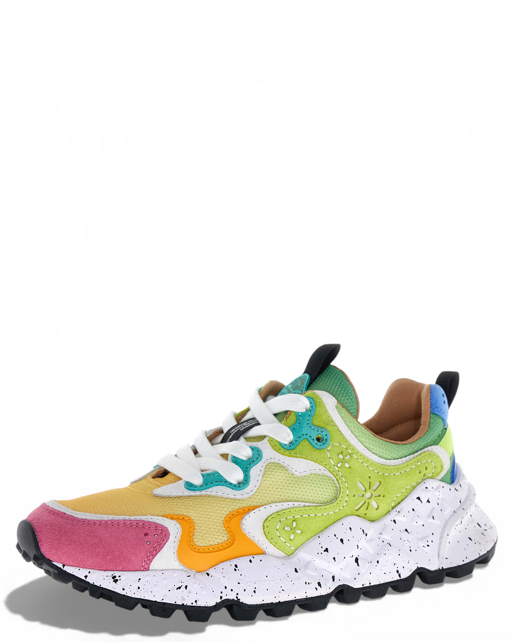 Baskets Rulis Donna en Ripstop et Suède Multicolores