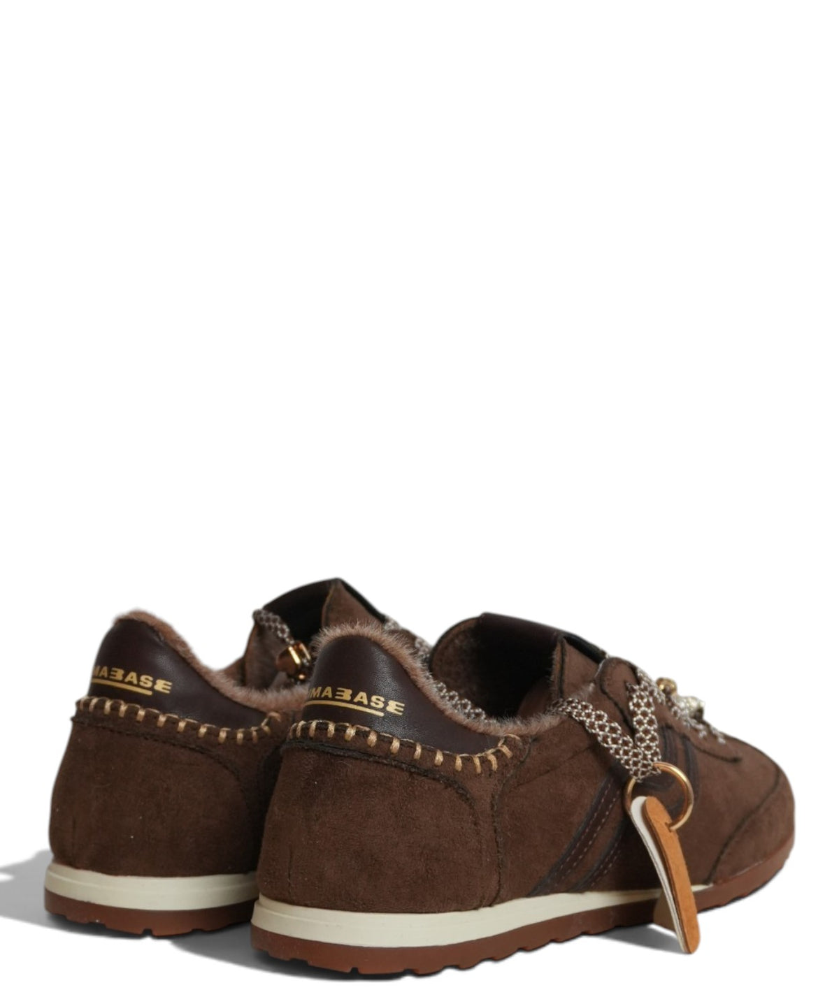 Sneakers Primabase Suede con Lacci Lurex e Charms