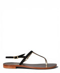 Vittorio Citro Capri Sandale Tongs en Cuir Velours