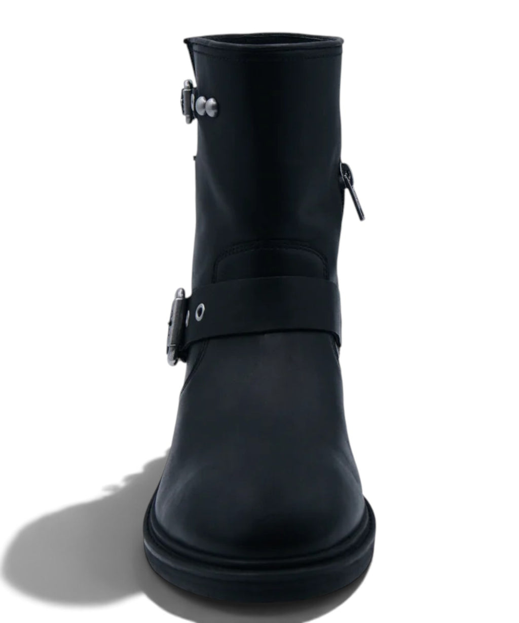 Stivaletti ASH Flame Lily Moto Bootie in Pelle con Fibbie