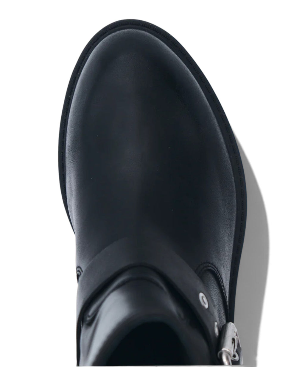 Stivaletti ASH Flame Lily Moto Bootie in Pelle con Fibbie