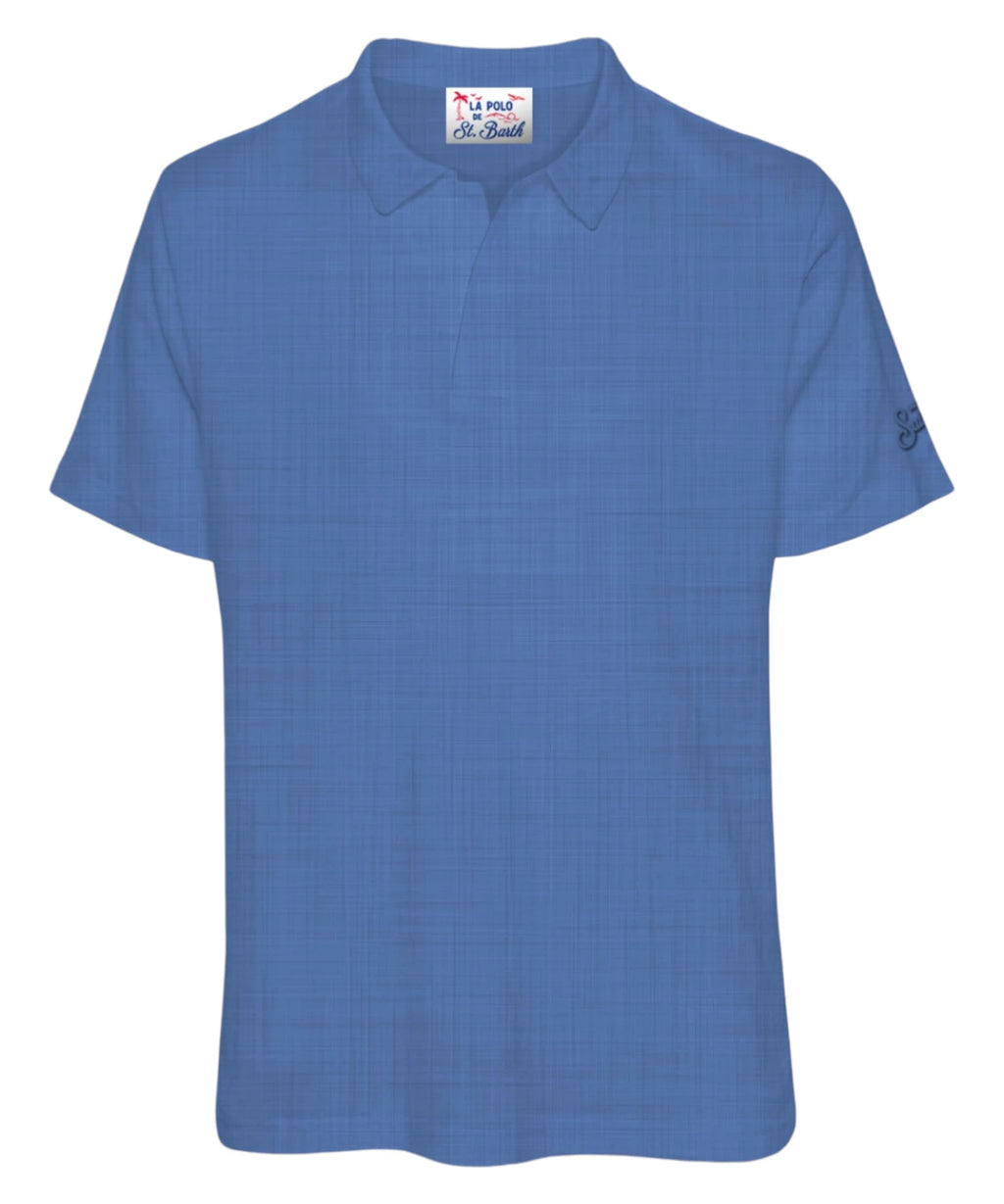 Polo homme en lin MC2 Saint Barth