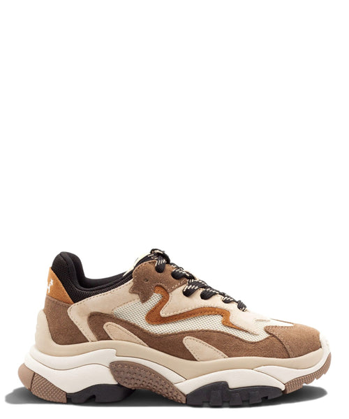 Sneakers ASH Addict 02 in camoscio e mesh oversize