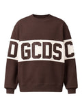 Sweat-shirt GCDS à col rond avec bande logo contrastante