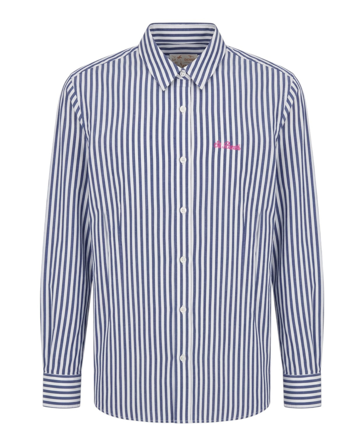 Chemise Brigitte en popeline de coton avec broderie Labubu