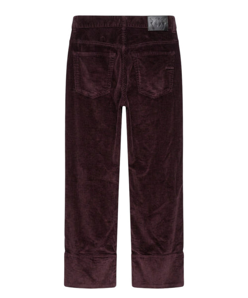 Pantalon Pinko Cynthia Cropped en velours