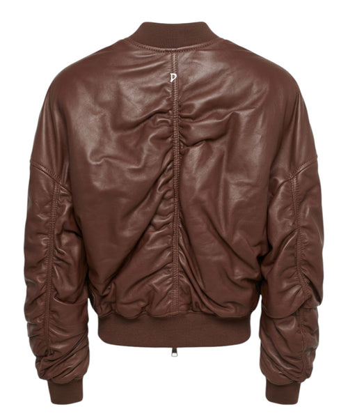 Dondup Bomber en nappa avec manches froncées
