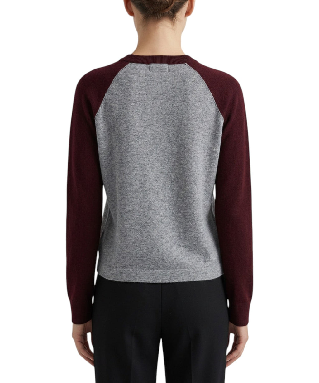 Maglione Pinko Amsterdam Bicolore con Logo