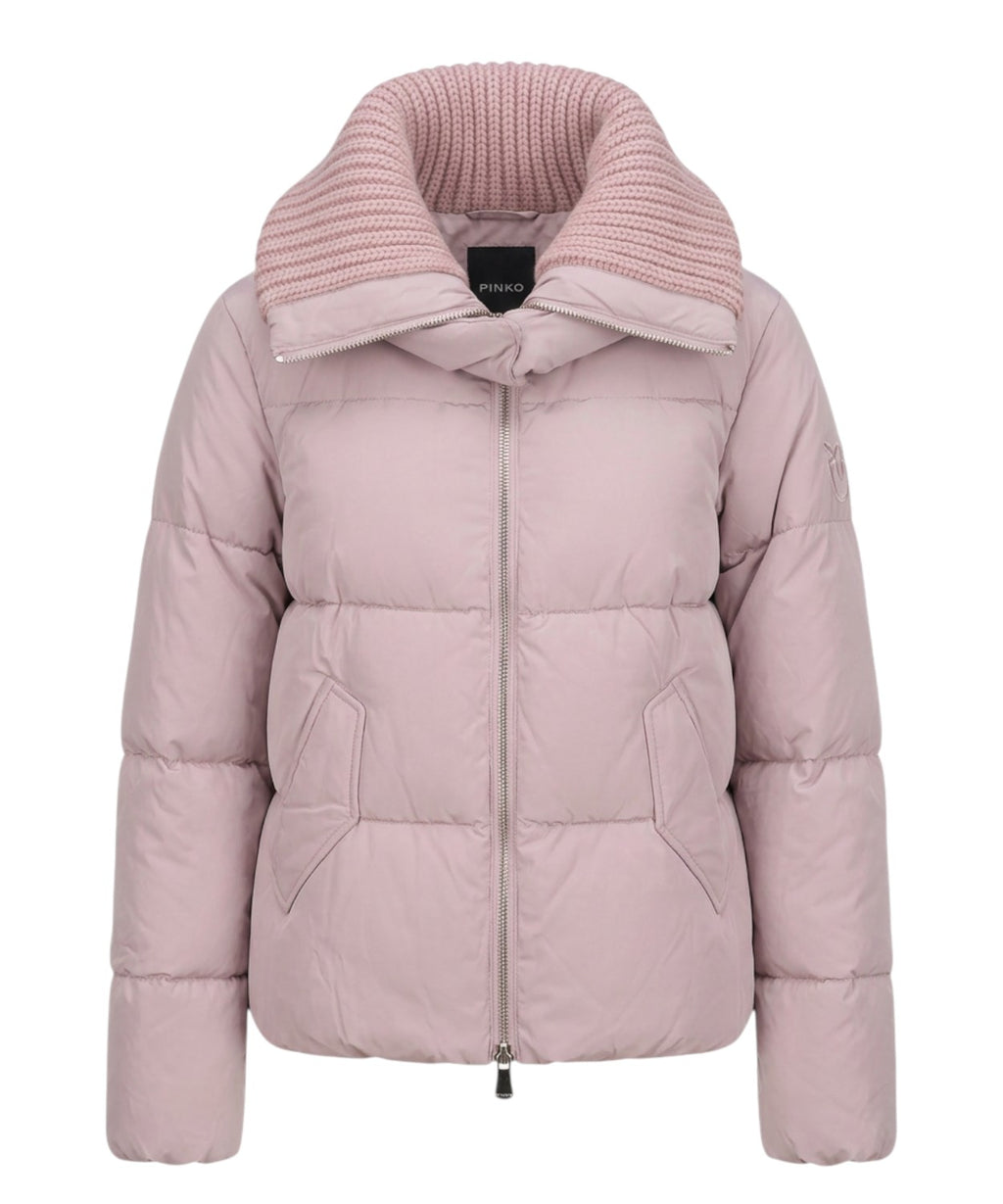 Doudoune Pinko Dianthus, rembourrée avec col en maille