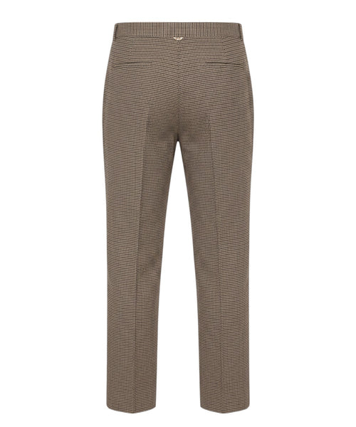 Pantaloni Pied-de-Poule Twinset con piega centrale