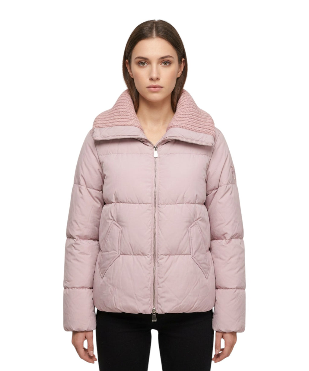 Doudoune Pinko Dianthus, rembourrée avec col en maille
