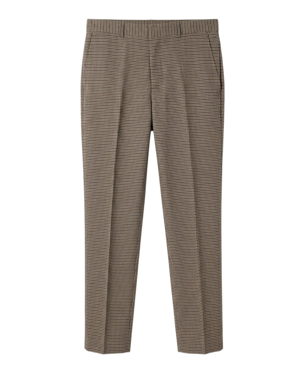 Pantaloni Pied-de-Poule Twinset con piega centrale