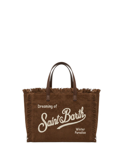 Borsa Vanity Mini in Velluto a Coste