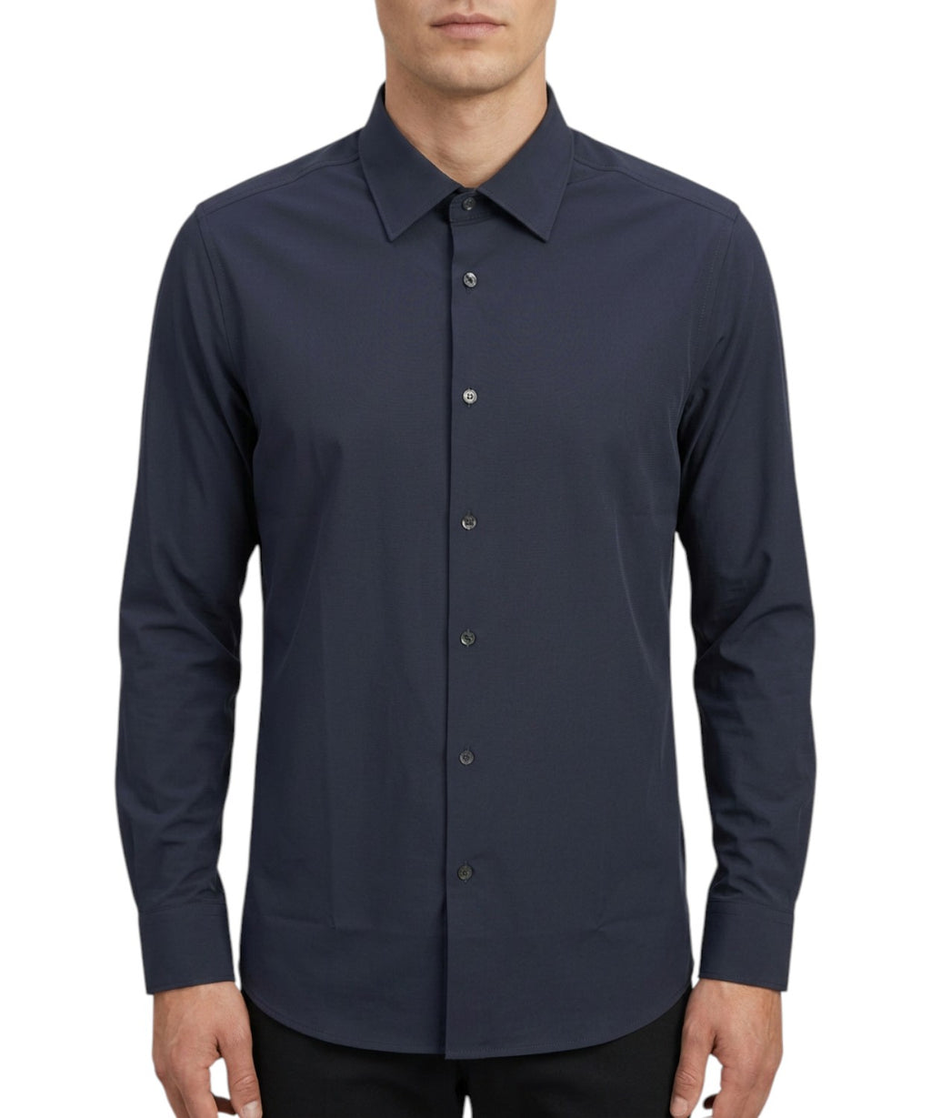Chemise Homme Bleue Stretch Ingram en Nylon Élégante