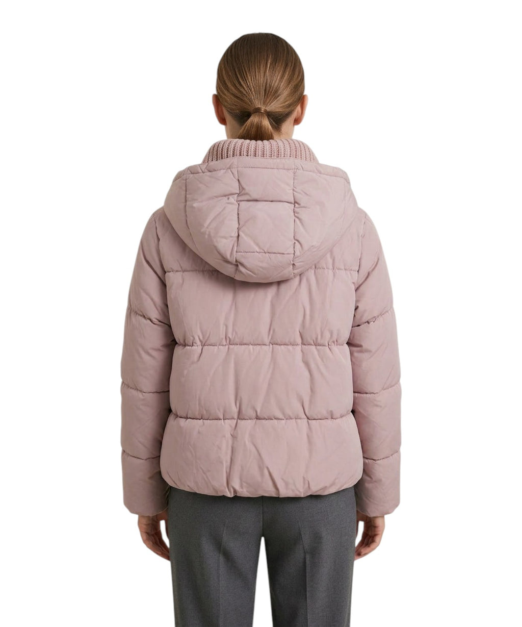 Doudoune Pinko Dianthus, rembourrée avec col en maille