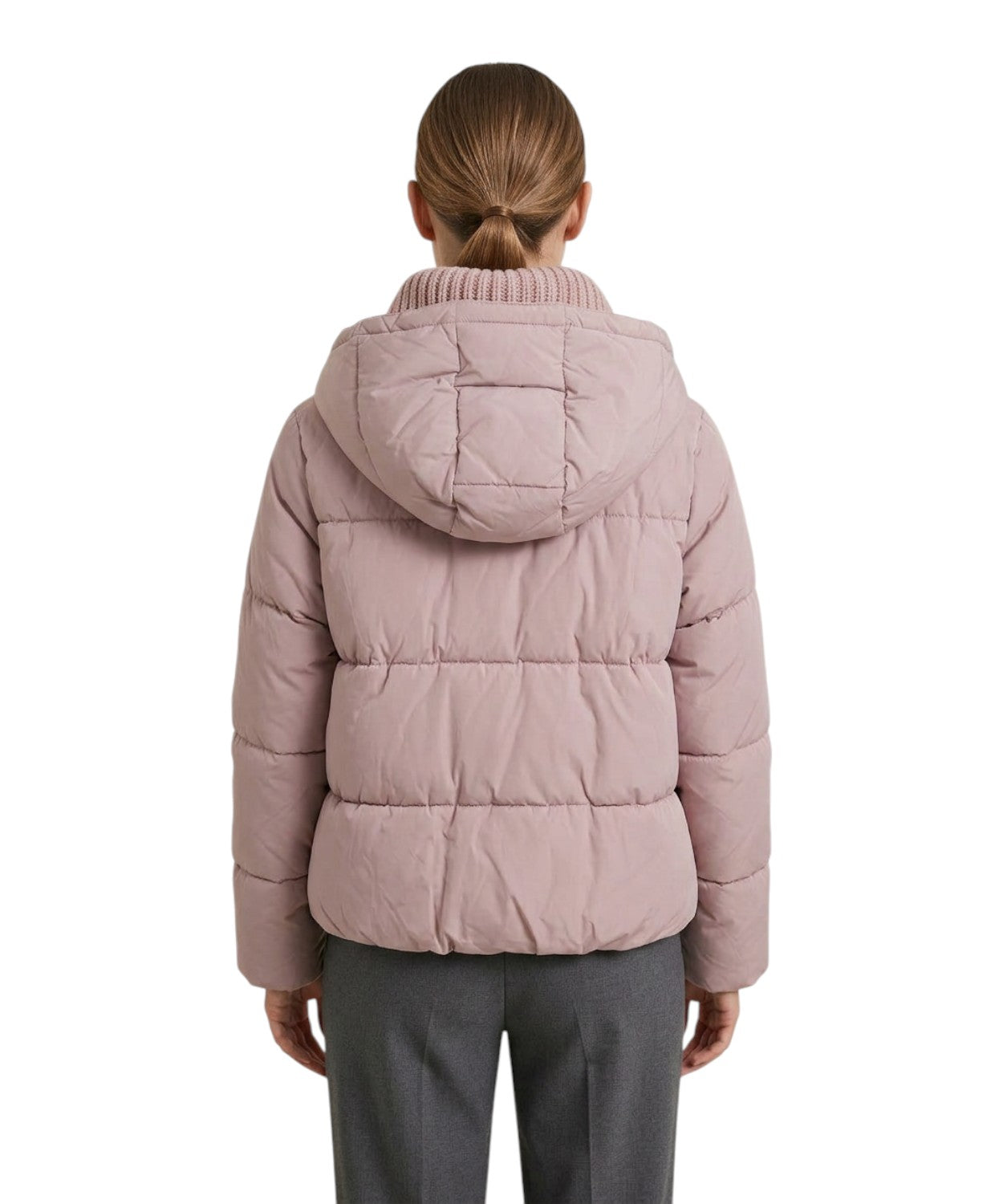 Doudoune Pinko Dianthus, rembourrée avec col en maille