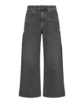 Pantaloni Pinko Wanda Denim con Spacco Laterale