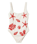 Maillot de bain une pièce MC2 Saint Barth Lora avec perles