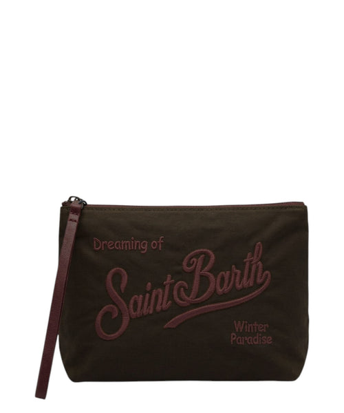 Pochettes Aline en coton ciré avec logo