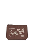 Pochette Aline Mini in velluto a coste con logo
