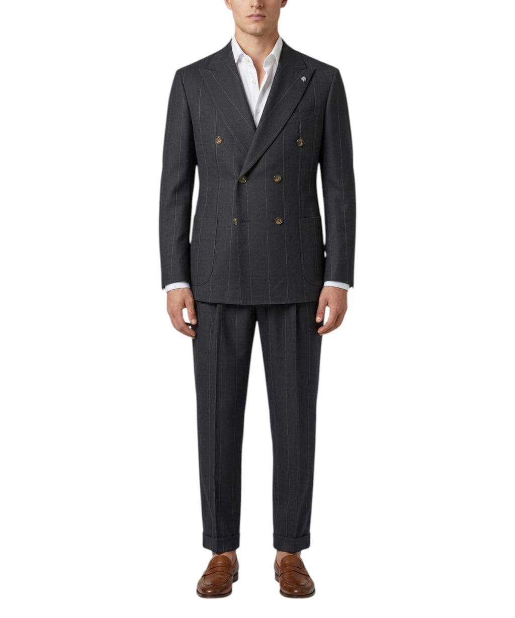 Abito Uomo Bharnaba CONERO Gessato Drop 7