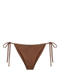 Slip bikini Marielle avec strass et liens réglables