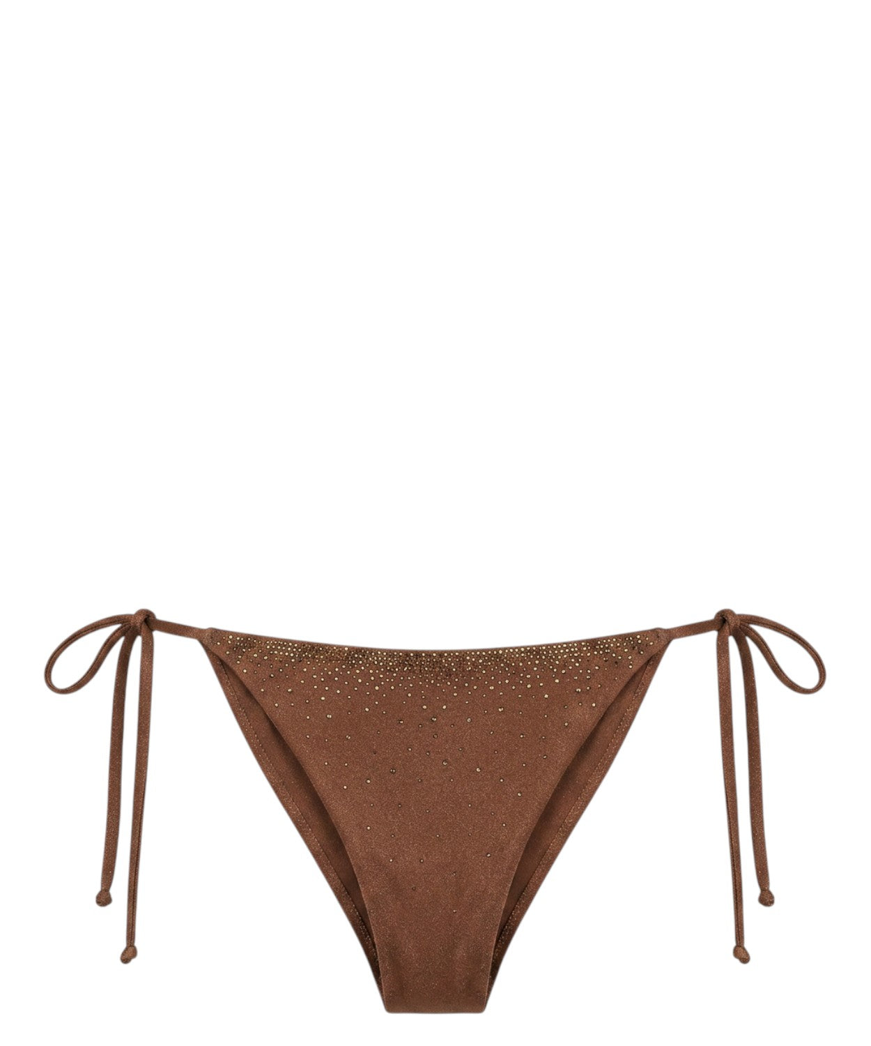 Slip bikini Marielle avec strass et liens réglables