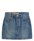 Gonna Levi's Denim con Strass Applicati