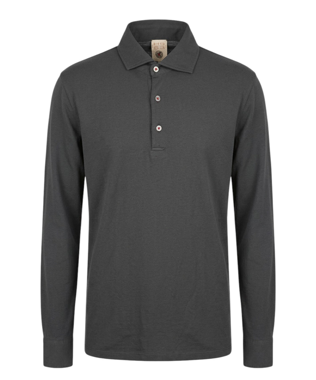 Polo homme H953 coton et modal manches longues