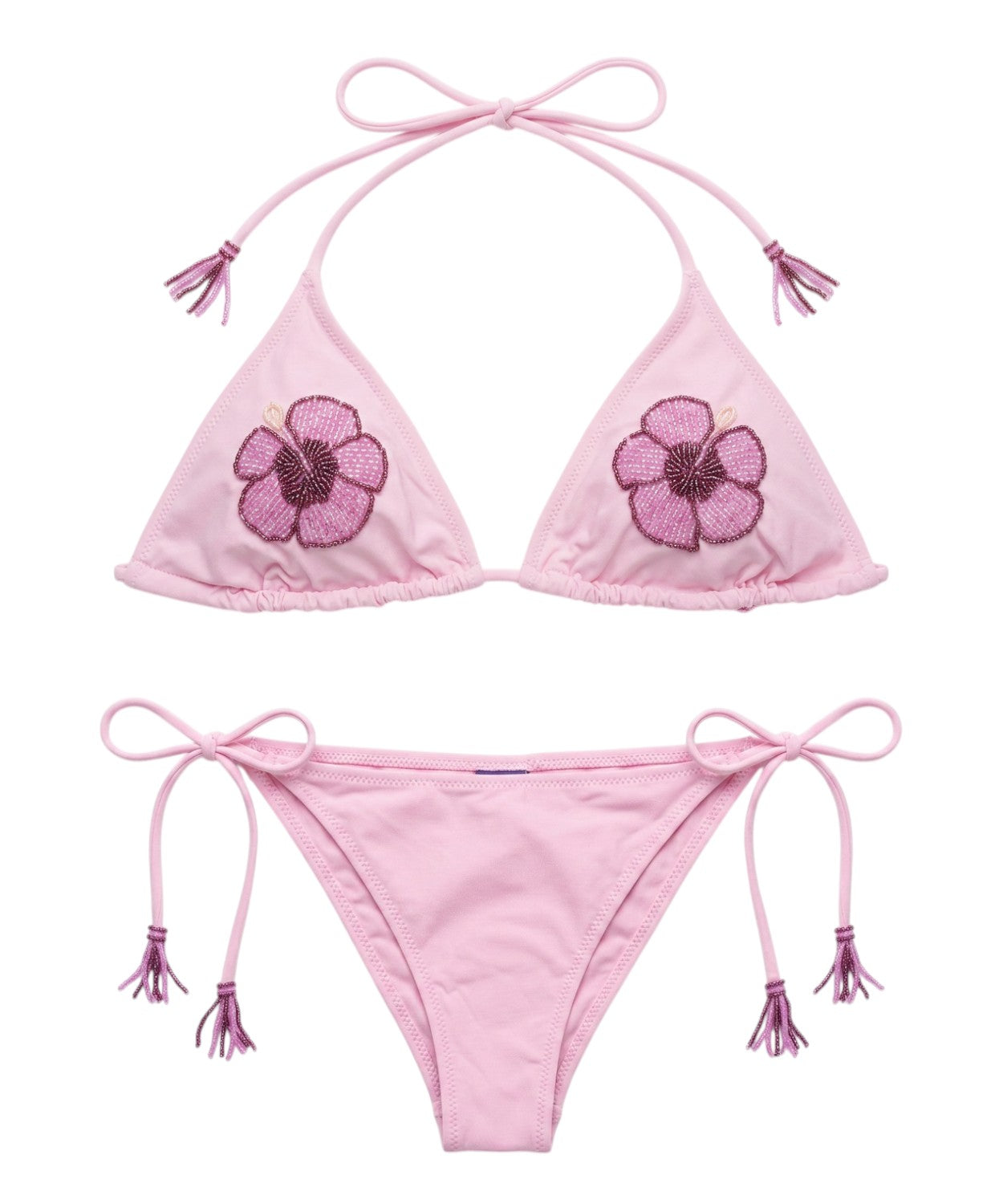 Bikini MC2 Saint Barth avec broderies et perles