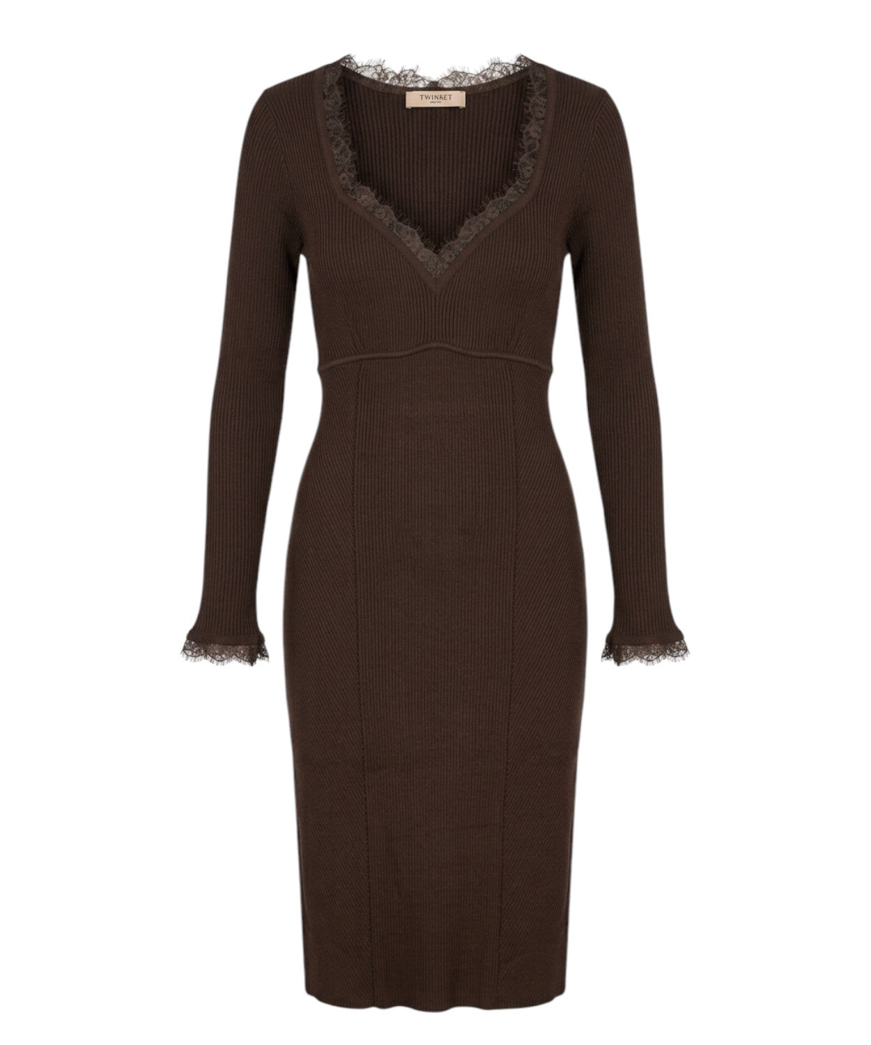 Abito Twinset Donna in Maglia con Pizzo Elegante