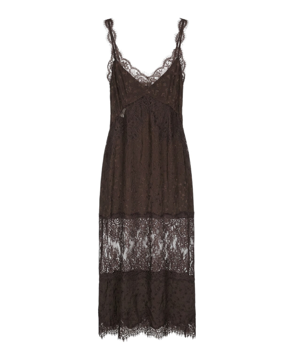 Robe Pinko Aster en crêpe jacquard avec dentelle