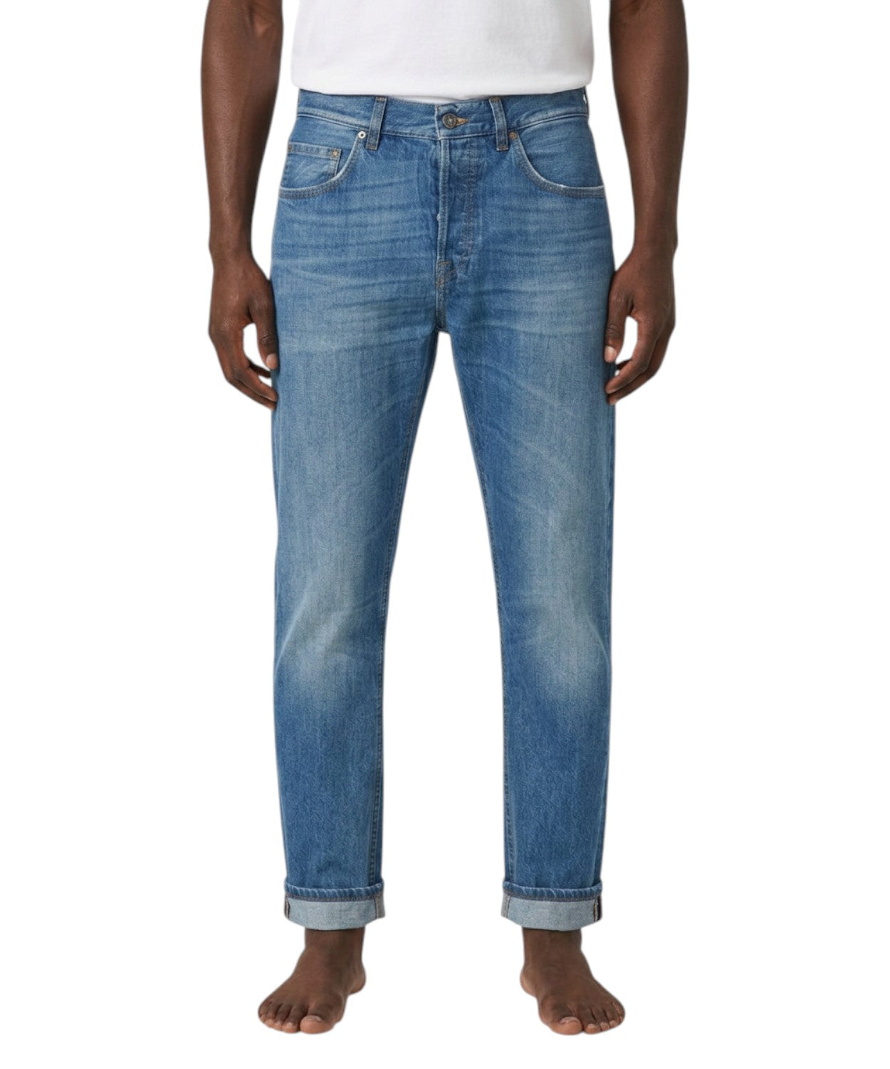 Dondup Icon Jeans Slim Fit en denim rigide 12,5 Oz