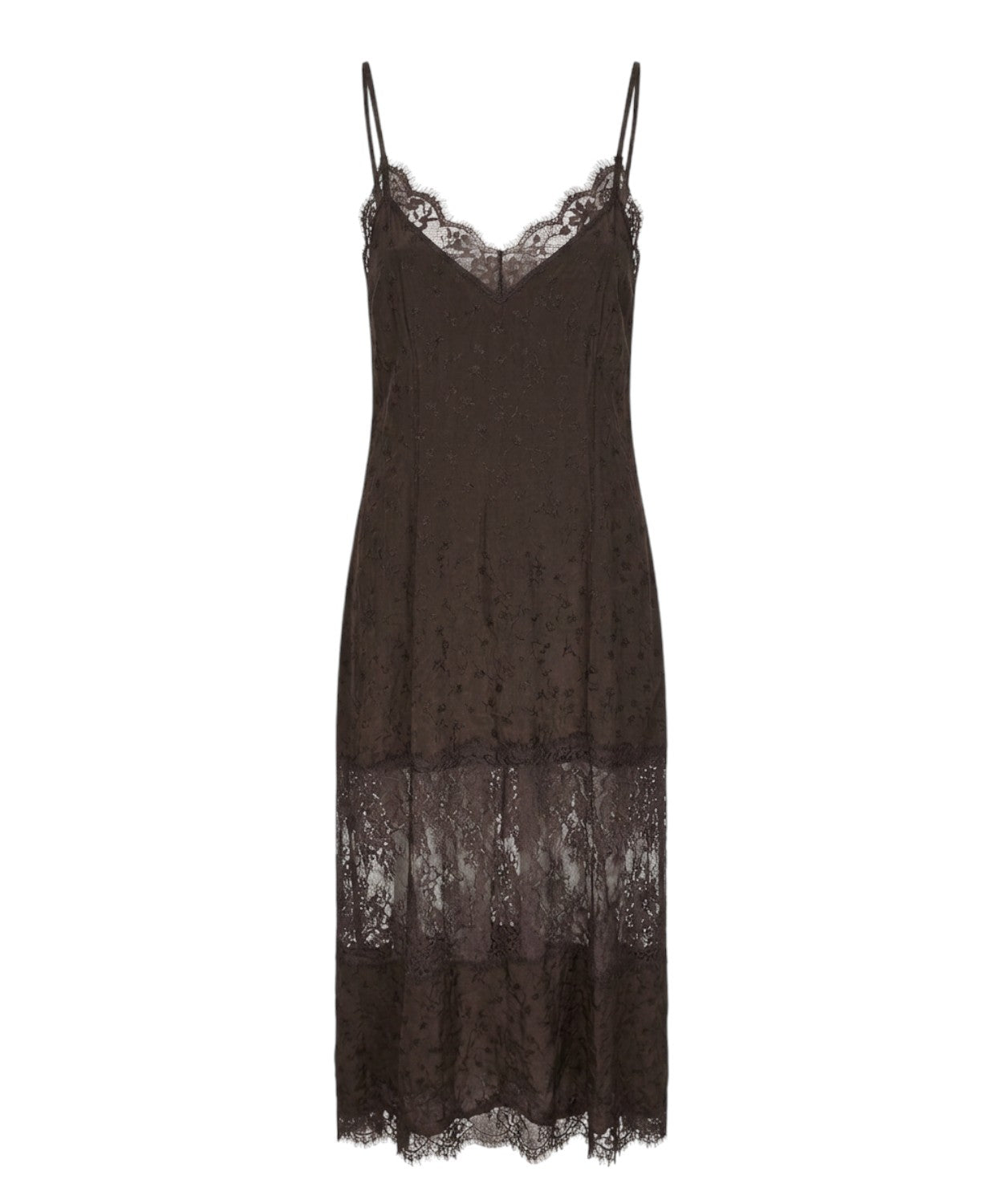 Robe Pinko Aster en crêpe jacquard avec dentelle