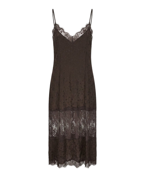 Robe Pinko Aster en crêpe jacquard avec dentelle